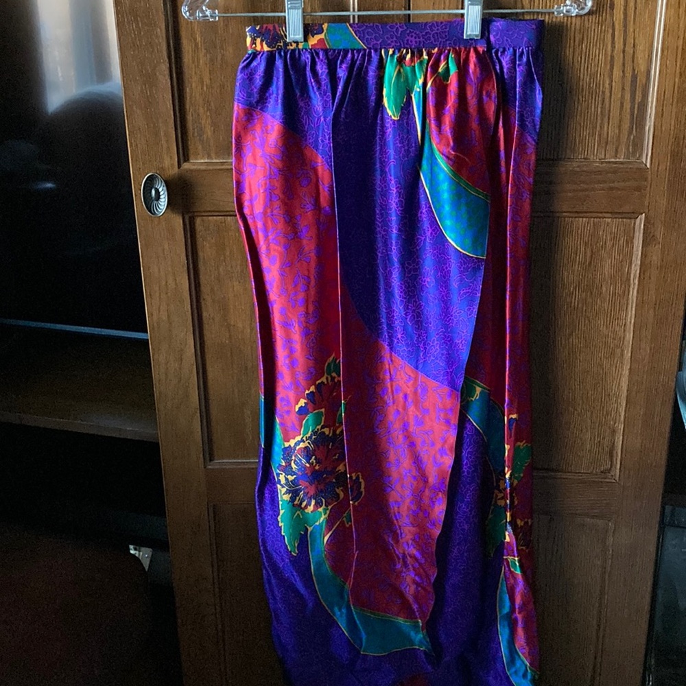 Oscar Dela Renta Silk Skirt